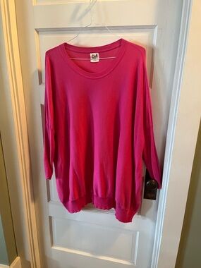 Women's Planet Bright Pink Lightweight Sweater